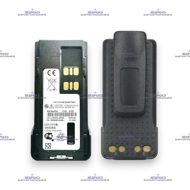 Batería para Radio Portátil Motorola DEP550/DGP8550, PMNN4406A, Li-Ion 1800mAh