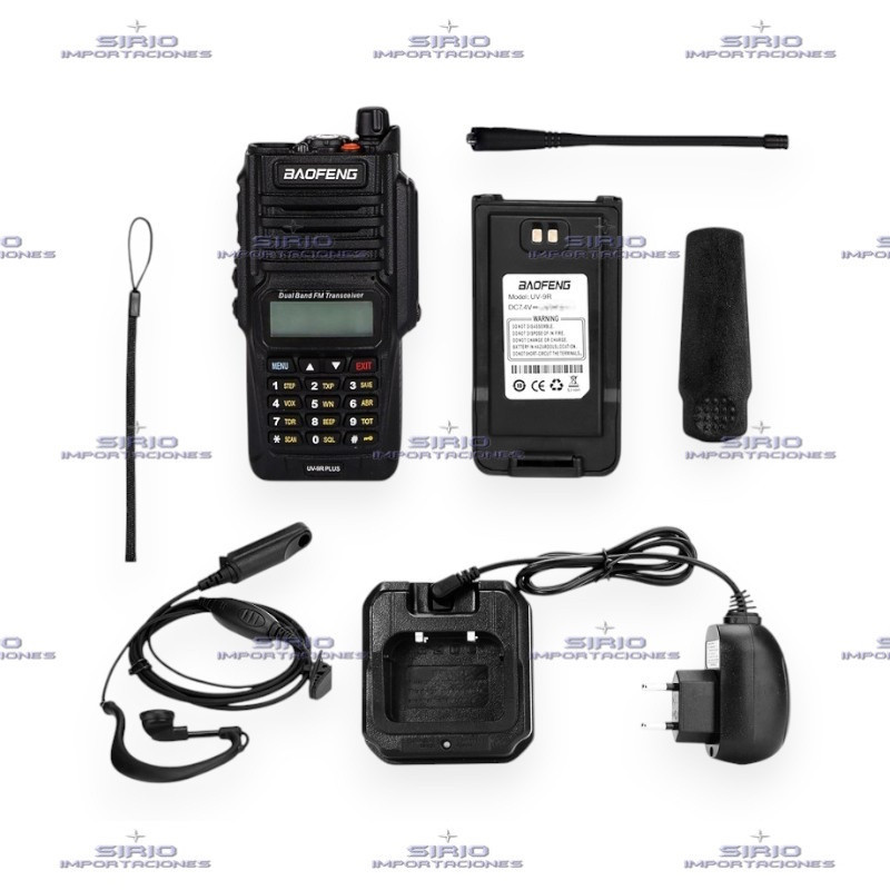 Radio Portátil Baofeng UV-9R Plus Dual Banda IP67