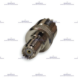 Adaptador Recto Mini UHF-F a UHF-F (SO239) para Radios Móviles VHF/UHF