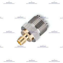 Adaptador Recto SMA-F a UHF-F (SO239) para Radios Portátiles VHF/UHF