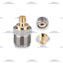 Adaptador Recto SMA-F a UHF-F (SO239) para Radios Portátiles VHF/UHF                  loading=