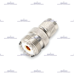 Adaptador Recto UHF-F (SO239) a Mini UHF-M para Radios Móviles VHF/UHF