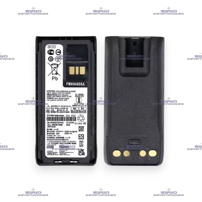 BATERIA PARA RADIO PORTATIL MOTOROLA R7, PMNN4808AC / LI-ION 2400mAh