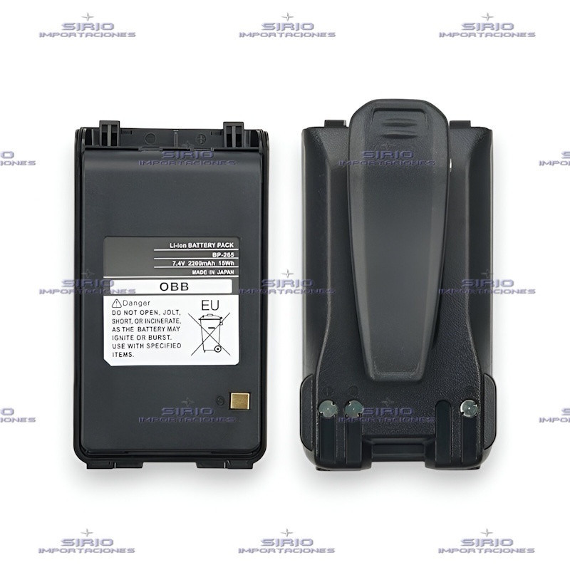 Batería para Radio Portátil ICOM IC-F3001/IC-F4001, BP-265 / Li-Ion 1900mAh