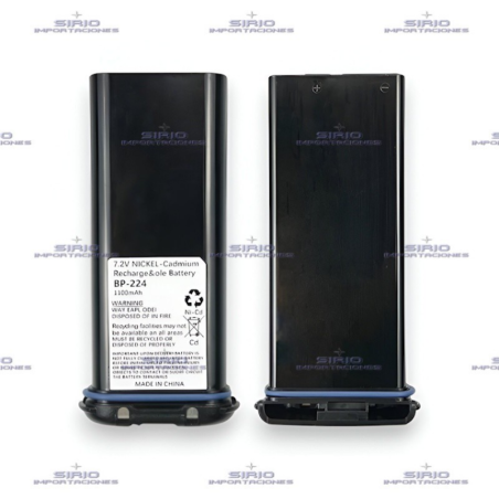 Batería para Radio Portátil ICOM IC-M31/IC-M32/IC-M33, BP-224 / Ni-Cd 750mAh