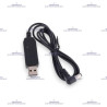 Cable USB Compatible con Bases de Carga Baofeng UV-5R, UV-82, UV-6 y UV-B2 Plus