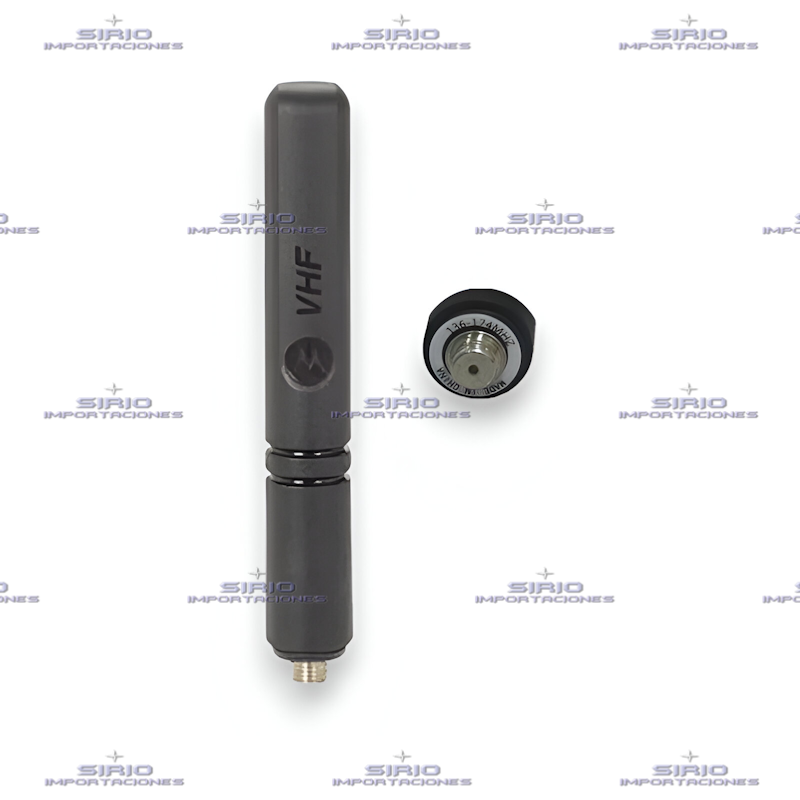 Antena VHF Stubby compatible con radios portátiles Motorola MOTOTRBO DGP5050 y DEP550. Modelo NAD6579A, frecuencia 136-174 MHz