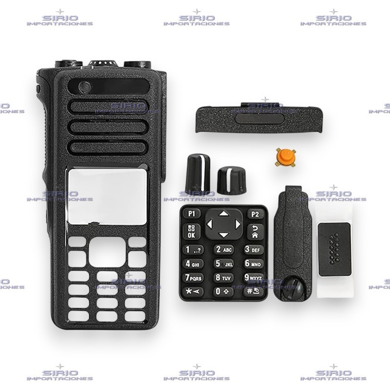 Carcasa Negra para Radio Portátil Motorola DGP8550e