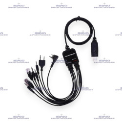 Cable RIB 8 en 1 Compatible con Radios Kenwood, Motorola, Baofeng, Vertex y Otros