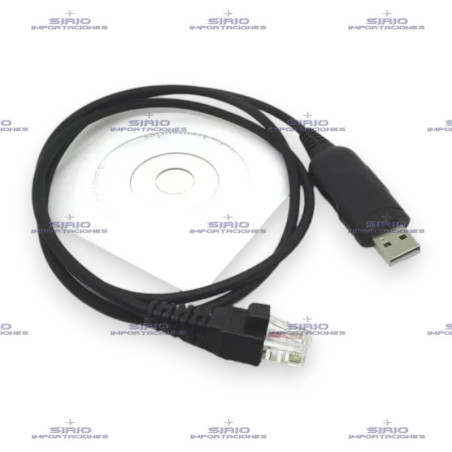 Cable RIB de Programación para Radios Móviles Yaesu Vertex VX-2100 y Otros