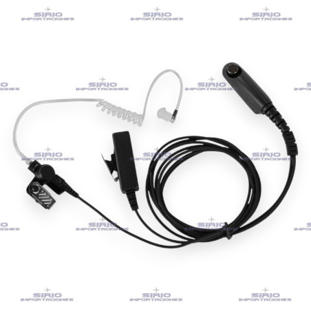 Micrófono Audífono con Tubo Acústico para Radio Portátil Motorola PRO5150 Elite