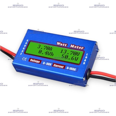 Watt Meter Digital LCD DC | Medidor de Voltaje, Corriente y Potencia