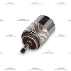 Conector UHF-M (PL259) para Cable RG58 Compatible con Radios VHF/UHF