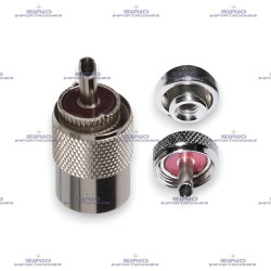 Conector UHF-M (PL259) para Cable RG58 Compatible con Radios VHF/UHF                  loading=
