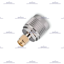 Adaptador Recto SMA-M a UHF-M (PL259) para Radios Portátiles VHF/UHF