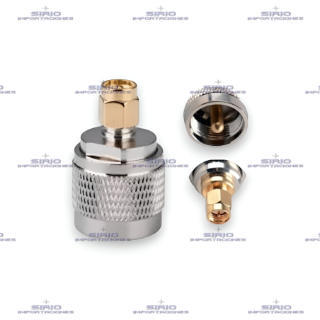 Adaptador Recto SMA-M a UHF-M (PL259) para Radios Portátiles VHF/UHF