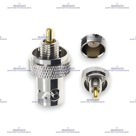 Adaptador Recto BNC-F Compatible con Motorola GP300 VHF/UHF