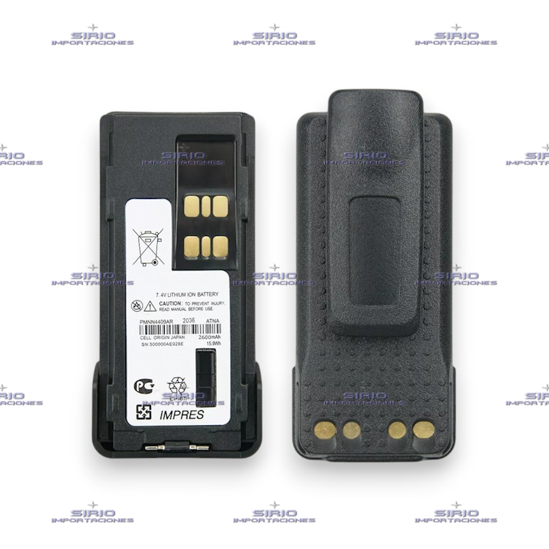 BATERIA PARA RADIO PORTATIL MOTOROLA DEP550/DGP8550, PMNN4409AR TIPO C / Li-Ion 2600mAh