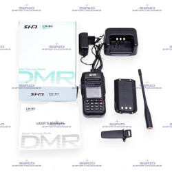RADIO PORTÁTIL DMR DUAL BANDA ANALOGA/DIGITAL MODELO MD-UV 450                  loading=