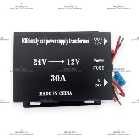 Conversor de 24V a 12V 30A | Convertidor de Voltaje