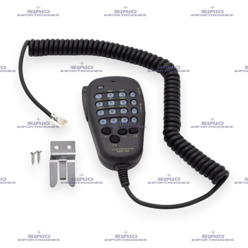 MICROFONO PARLANTE PARA RADIO MOVIL VERTEX MH-48 DTMF, FT-7800R FT-8800R
