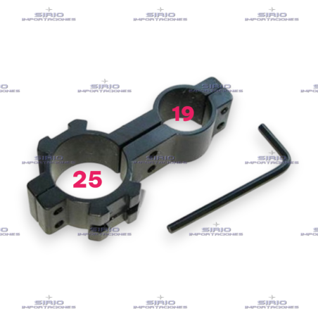 Montura para Linterna de Caza 25 x 19 mm | Soporte