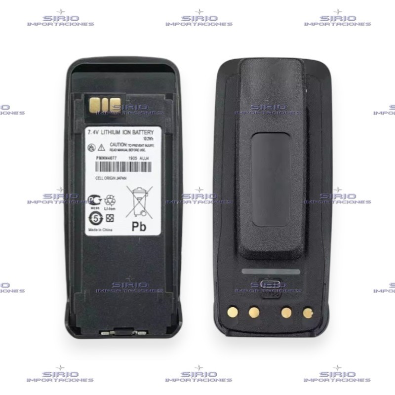 BATERIA PARA RADIO PORTATIL MOTOROLA DGP4150/6150, PMNN4077 TIPO C / LI-ION 2250mAh