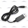 CABLE DE CARGA USB PARA BASES DE CARGA MOTOROLA 5V A 12V 5,5*2,5 MM