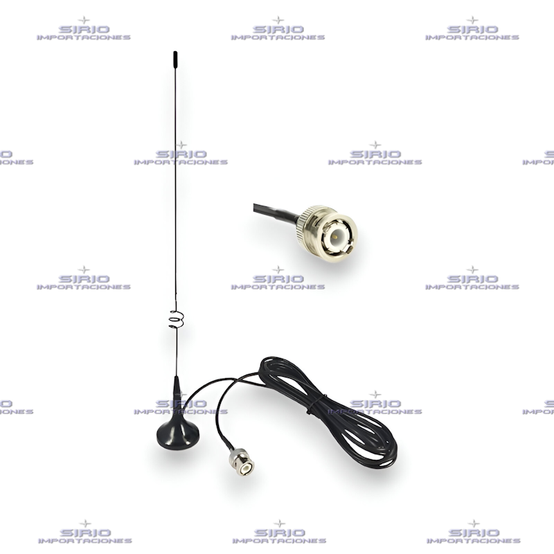 ANTENA MAGNETICA VHF/UHF PARA RADIO PORTATIL NAGOYA, UT-108UV BNC-M / 140-148 MHz / 420-450 MHz