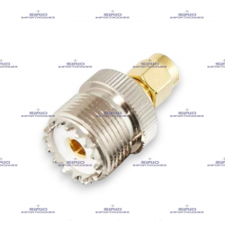 ADAPTADOR SMA-M A UHF-F(SO239), PARA ANTENA DE RADIO PORTATIL