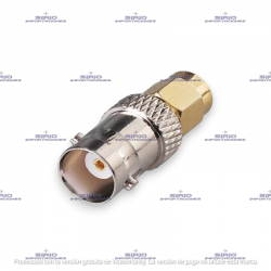 ADAPTADOR SMA-M A BNC-F, PARA ANTENA DE RADIO PORTATIL