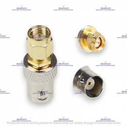 ADAPTADOR SMA-M A BNC-F, PARA ANTENA DE RADIO PORTATIL