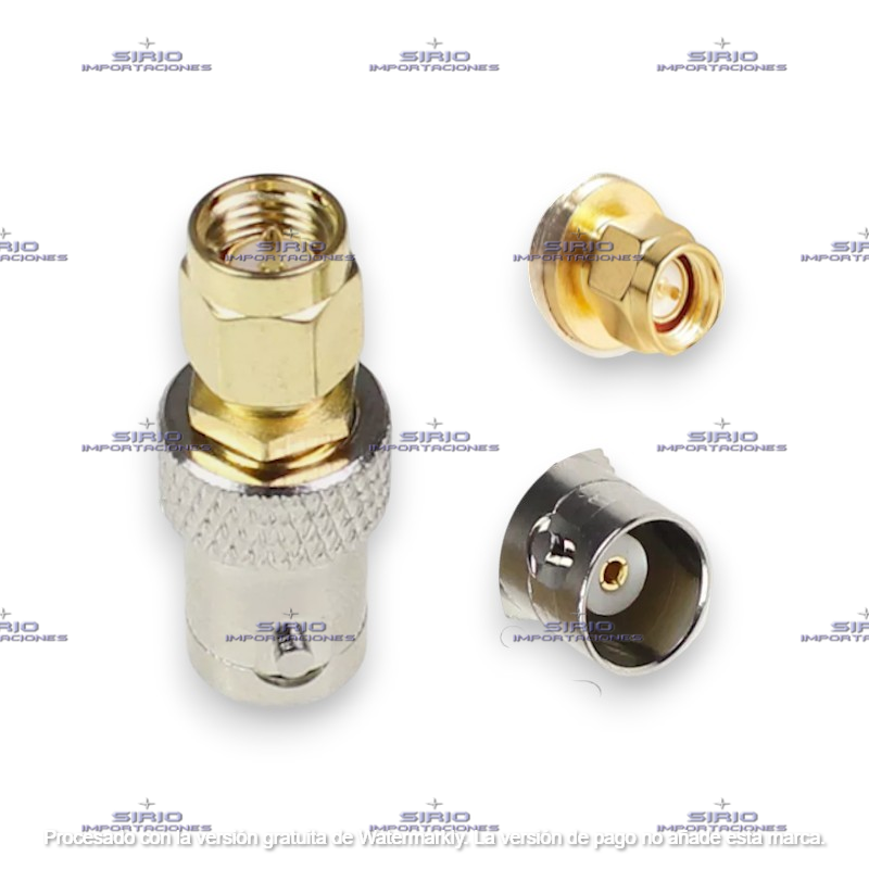 ADAPTADOR SMA-M A BNC-F, PARA ANTENA DE RADIO PORTATIL