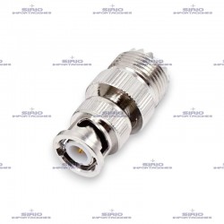 ADAPTADOR BNC-M A UHF-F(SO239), PARA ANTENA DE RADIO PORTATIL