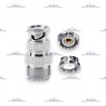 ADAPTADOR BNC-M A UHF-F(SO239), PARA ANTENA DE RADIO PORTATIL