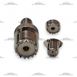 ADAPTADOR MINI UHF-F A UHF SO239, PARA ANTENA DE RADIO MOVIL