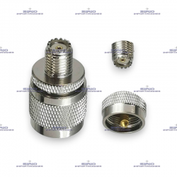 ADAPTADOR MINI UHF-F A UHF-M(PL259), PARA ANTENA DE RADIO MOVIL