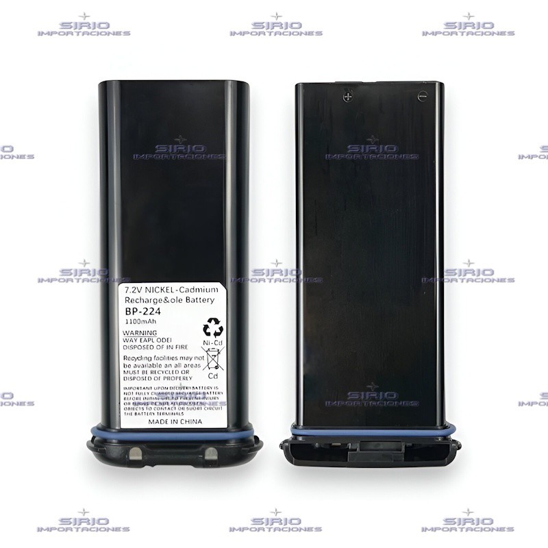 BATERIA PARA PORTATIL ICOM IC-M31/M32/M33,  BP-224 / NI-CD 750 mAh