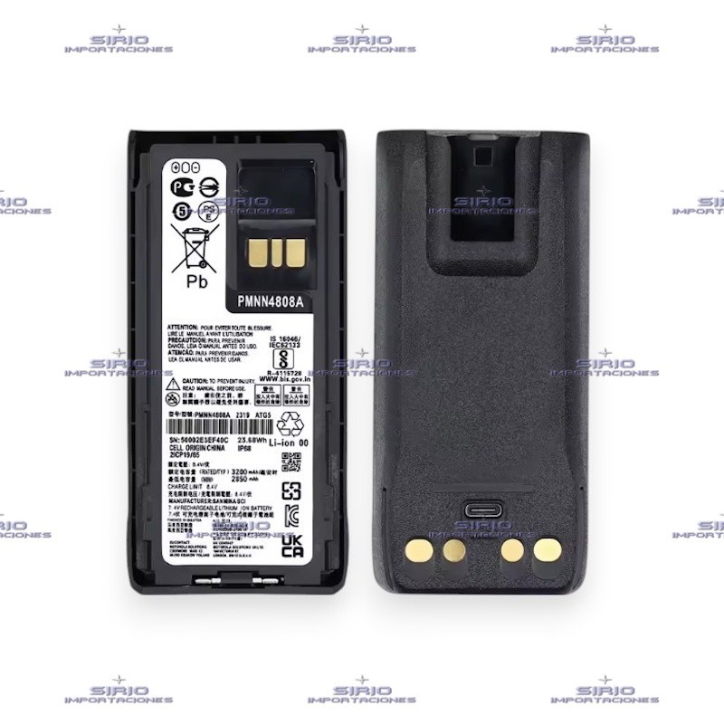 BATERIA PARA RADIO PORTATIL MOTOROLA R7, PMNN4808AC / LI-ION 3200mAh