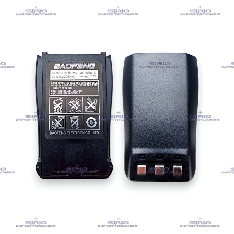 BATERIA PARA RADIO PORTATIL BAOFENG UV-B5/B6, BL-B /  LI-ION 2000mAh