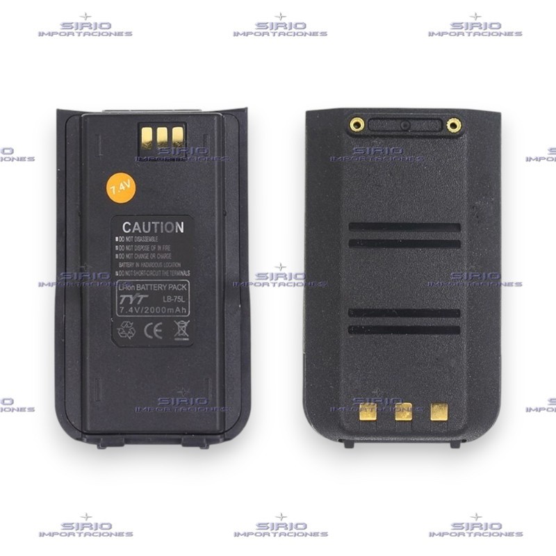 BATERIA PARA RADIO PORTATIL TYT MD-380, LB-75L / LI-ION 2000mAh