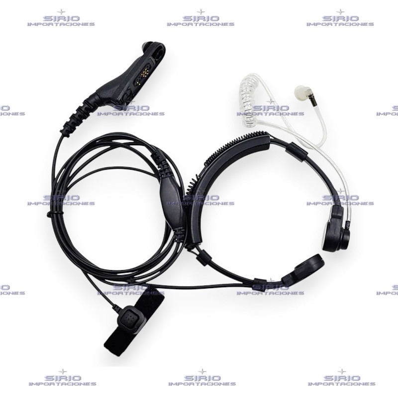 MICROFONO LARINGÓFONO PARA RADIO PORTÁTIL MOTOROLA DGP4150/6150 – Comunicación Clara y Discreta