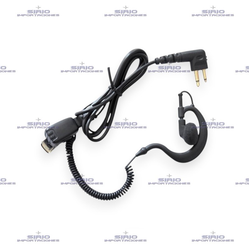 MICRÓFONO MANOS LIBRES BÁSICO CON RESORTE PARA RADIOS PORTÁTILES MOTOROLA EP350/EP450/GP300