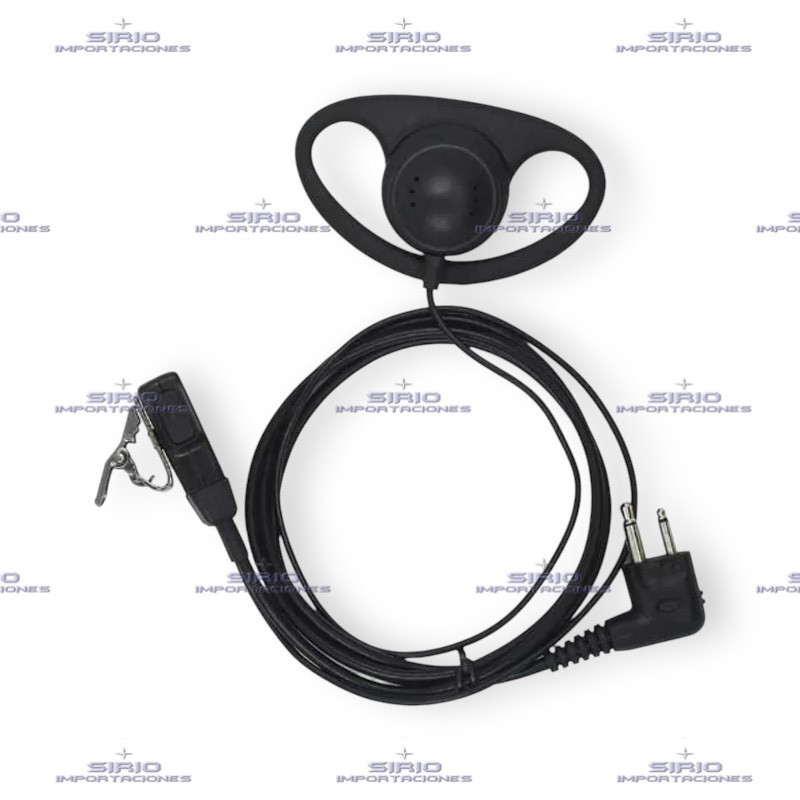 MICRÓFONO MANOS LIBRES EN "D" PARA RADIOS PORTÁTILES MOTOROLA EP350/EP450/GP300