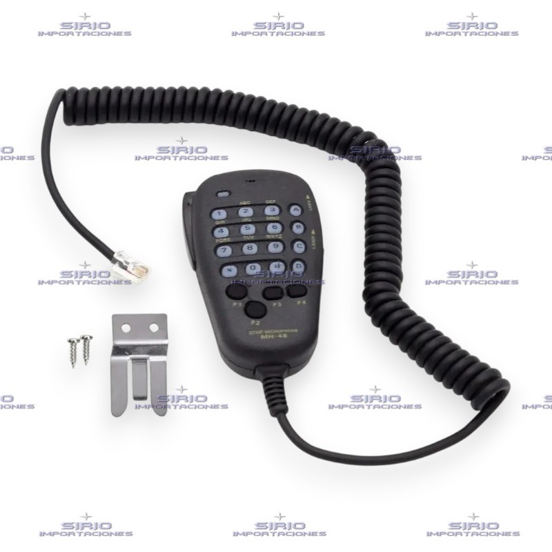 MICRÓFONO PARLANTE PARA RADIO MOVIL VERTEX MH-48 DTMF, FT-7800R FT-8800R